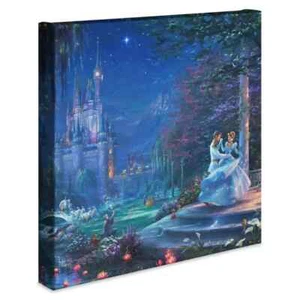 Thomas Kinkade Studios Cinderella Dancing 14 x 14 Gallery Wrapped Canvas - Picture 1 of 3