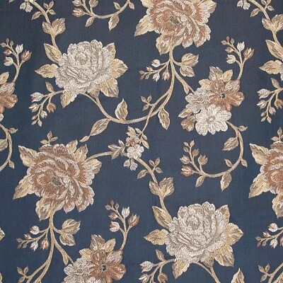 Lujosa tela de jacquard floral para tapicería artesanal 54" de ancho - verde Foto 1 de 4