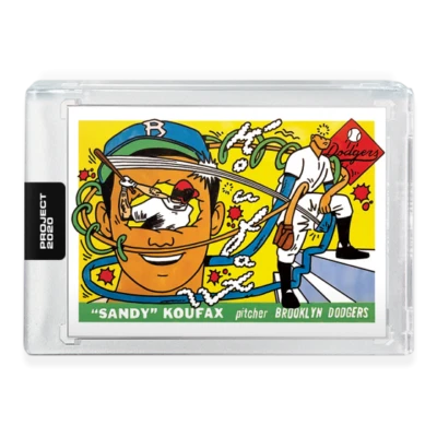 2020 TOPPS PROJECT 2020 #145 SANDY KOUFAX - BY ERMSY - Image 1 of 2