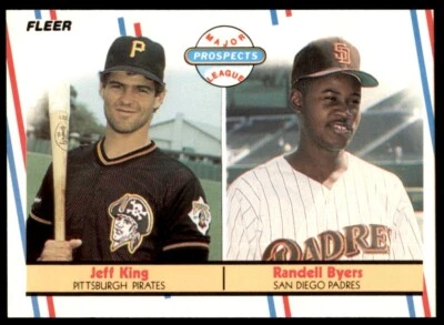 Jeff King/Randall Byers 1988 Fleer Glossy Card# 653 RC - Image 1 of 2