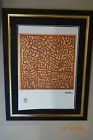 Keith Haring Lithographie in 50x35 cm, limitiert, gestempelt, signiert.