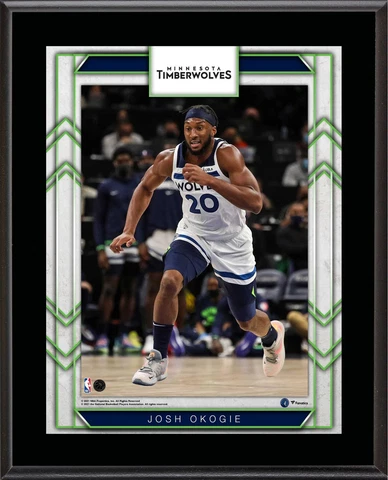 Josh Okogie Minnesota Timberwolves 10.5" x 13" Player Plaque Cover