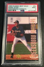 1994 DEREK JETER CLASSIC BEST GOLD GREENSBORO HORNETS ROOKIE #83 PSA 9 (412)