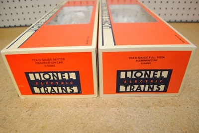 Lionel 6-52062 & 6-52085 TCA Aluminum Passenger Car EMPTY BOXES - Image 1 of 2