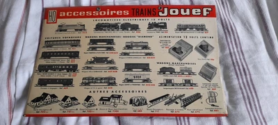 Jouef ancien panneau publicitaire glacoide accessoires trains 1960 cf Hornby Jep - Photo 1/4