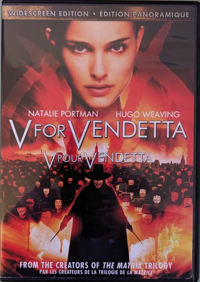 V For Vendetta (DVD, 2006, Canadian, Widescreen Edition) - Image 1 of 3
