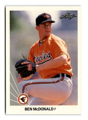 Ben McDonald Leaf 1990 novato - Baltimore Orioles Foto 1 de 2
