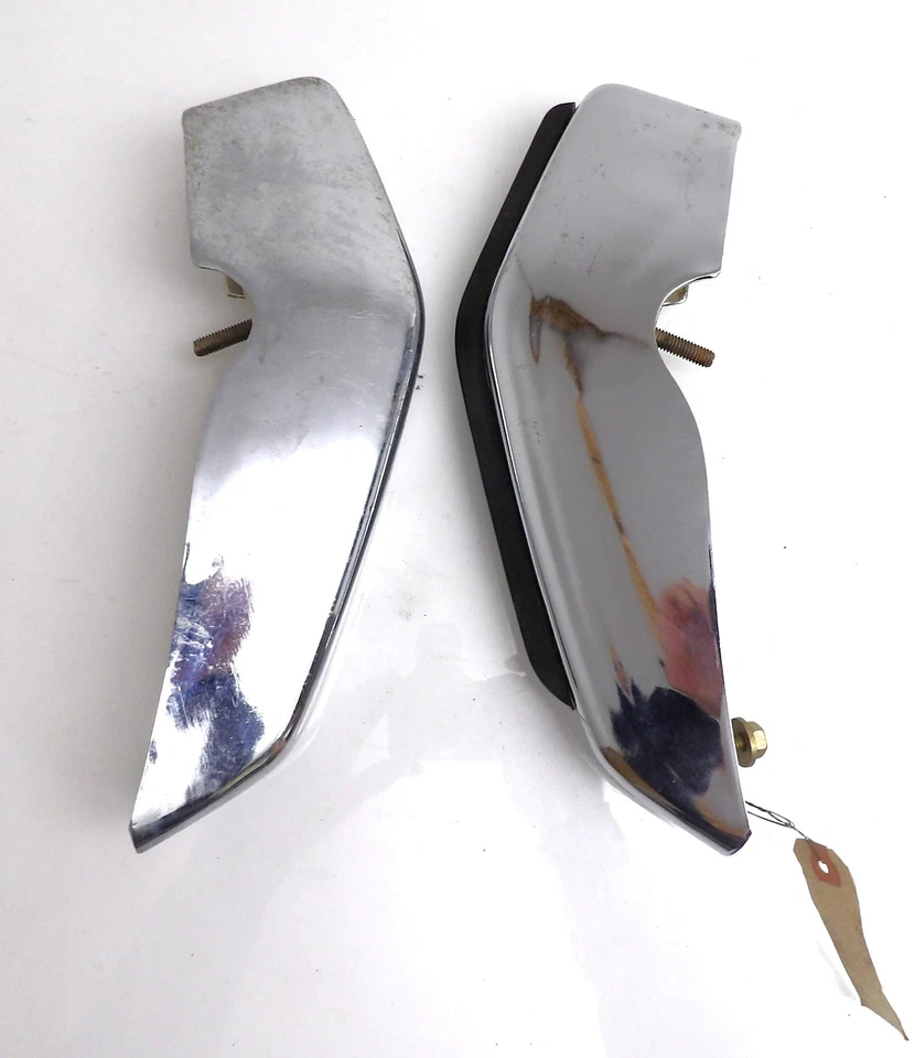 1972 Ford Custom Galaxie 500 LTD Landau Brougham НОВЫЕ ИЗ СТАРЫХ ЗАПАСОВ ПЕРЕДНИЕ LH+RH ЗАЩИТА БАМПЕРА - Изображение 1 из 4