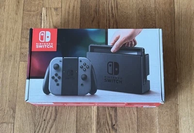 Nintendo Switch HAC-001 32GB Console with Gray Joy‑Con Unpatched V1 BRAND NEW - Image 1 of 4