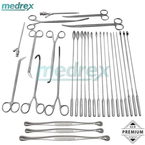 Juego de instrumentos quirúrgicos de colecistectomía de cirugía general de 25 piezas de calidad premium - Imagen 1 de 4