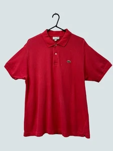 LACOSTE Excellent Condition Men’s Pink Polo, Size AU XL, 100% Cotton - Picture 1 of 4