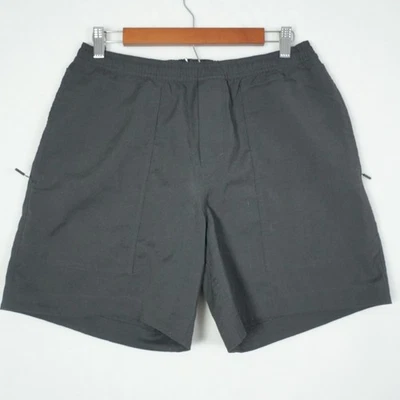 Lululemon Relaxed Fit Pull On Short Light Woven 7" Black Men's Medium With Tag - Image 1 of 4