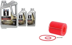 Mobil1 0w20 EP/HM Adv Full Syn Motor Oil - 7 Quarts w/K&N HP-7023 Oil Filter - Picture 1 of 1