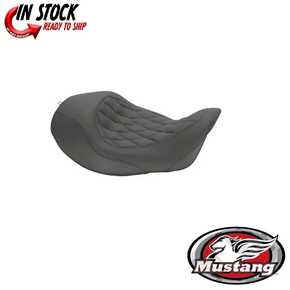 Asiento Mustang Wide Tripper delantero solo Harley-Davidson Dyna FXD 06-17 0803-0401 Foto 1 de 1