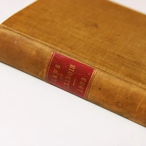 Laws of the State of Illinois 1903 Book - Picture 1 of 15