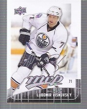 2009-10 Upper Deck MVP Oilers Hockey Card #187 Lubomir Visnovsky