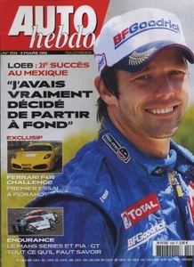AUTO HEBDO n°1536 08/03/2006 FERRARI F430 BMW Z4M WRC MEXIQUE - Foto 1 di 1