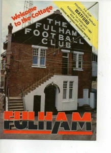 Fulham v Watford 1982/83 FA Cup 4th Round Replay - Picture 1 of 1