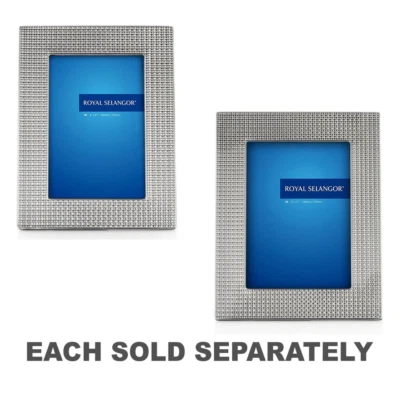 Marco de fotos de malla de peltre Royal Selangor acabado a mano colección Mirage regalo Foto 1 de 3