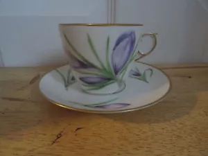 Antike königliche Kopenhagen handbemalte Tasse & Untertasse Duo - Bild 1 von 5