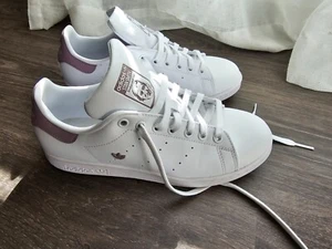 Adidas Stan Smith Womens Shoes Size US 8, white/lilac - Picture 1 of 7