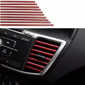 Tiras decorativas de ventilación de aire acondicionado para coche, 10 piezas tiras decorativas hágalo usted mismo - Imagen 1 de 4