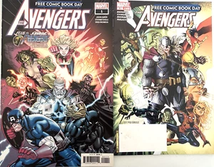 FREE COMIC BOOK DAY. THE AVENGERS. NUMBER'S 1. (2 ISSUE 2008 & 2019 LOT). - Picture 1 of 11