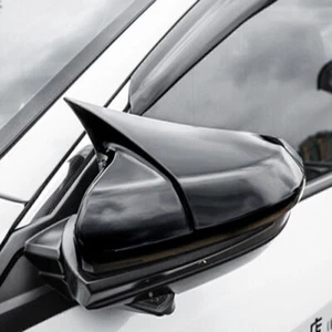 Nuevas tapas de espejo retrovisor negro brillante para Honda Civic 2016-2021 - Imagen 1 de 9