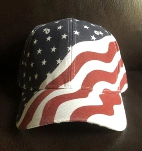 AMERICAN STARS & STRIPES USA FLAG Patriot 4th of July Cap Hat New Ships Boxed - Picture 1 of 6