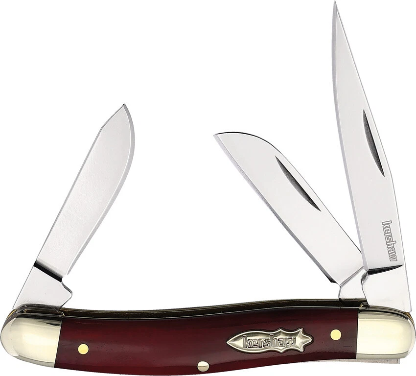 Kershaw Brandywine Slip Joint Red Bone Folding D2 Steel Pocket Knife 4382RB - Image 1 of 1
