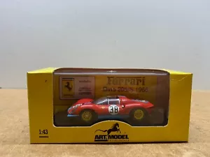 ART MODEL FERRARI DINO 206 S MONZA 1966 1/43 EN BOITE A4 - Imagen 1 de 6