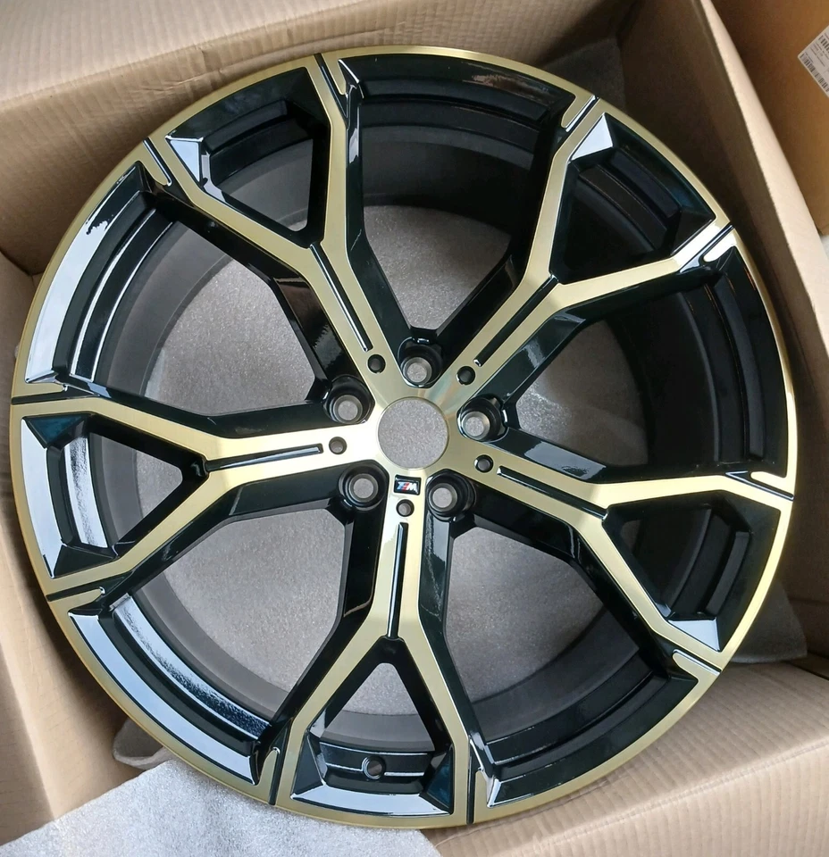 BMW OEM G01 X3 G04 X4 G05 G06 G07 Y-Spoke 741M 21 x 9.5 Night Gold Front Wheel - Image 1 of 1