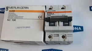 INTERRUPTOR CIRCUITO MERLIN GERIN MULTI9 NC100LH C10A 400V 50kA 2 polos nuevo stock antiguo - Imagen 1 de 8