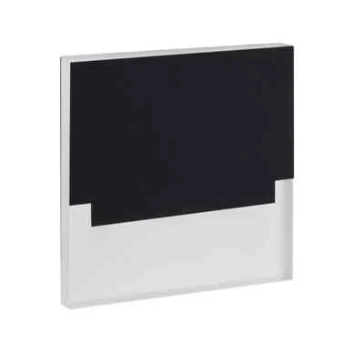 segnapasso led sabik scala 0,80 watt 12 volt bianco caldo nero quadrato - Immagine 1 di 2