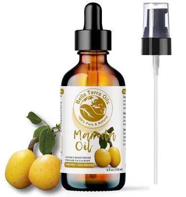 BELLA TERRA OILS Organic Cold-Pressed Marula Oil 100% Pure Skin Hair Face Anti-Aging Moisturizer
