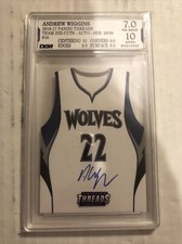 2016-17 Panini Threads Andrew Wiggins Die Cut Auto 29/99 16 Auto Dga 7 10 Card