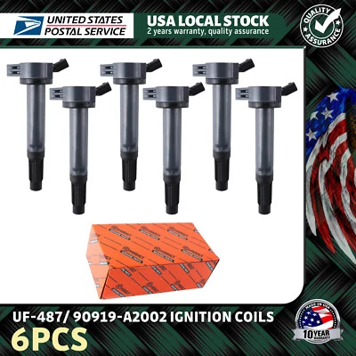 Bobinas de encendido 90919-A2002 6x para Lexus ES300h ES350 GS300 GS350 UF487 confiables Foto 1 de 4