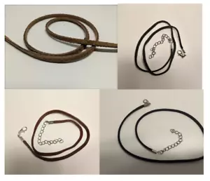 NEW Genuine High Quality Suede Necklace Cords- 14"-20" or Custom Size - Picture 1 of 7