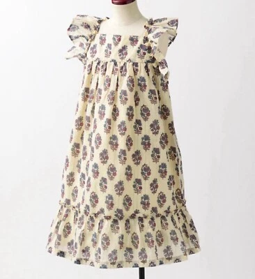 Vestido Bonton Boho Floral Louise Algodão Lurex Listra Misha 10 12 Y Bonpoint - Imagem 1 de 4