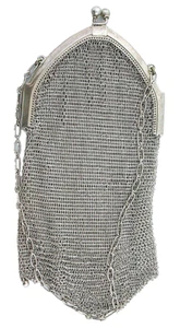 WHITING DAVIS 6 1/2 INCH OLD ANTIQUE .925 STERLING SILVER PURSE EBS4403/122824 - Picture 1 of 5