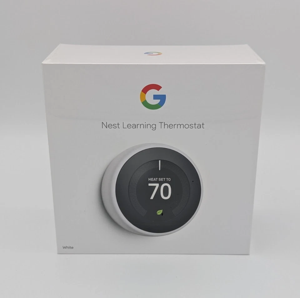 Nest T3017US 3rd Generation Programmable Wi-Fi Smart Learning Thermostat - White