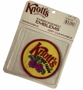 Vintage Knotts Berry Farm Amusement Park Travel Souvenir Patch California NOS - Picture 1 of 5