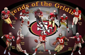 San Francisco 49ers Lithograph print of Legends of the Gridiron 49ers 2021 - Picture 1 of 1