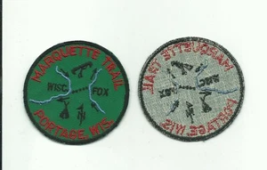 AE SCOUT BSA MARQUETTE TRAIL PORTAGE WISCONSIN PATCH LEVEE FOX WI BADGE INSIGNIA - Picture 1 of 1