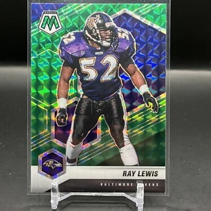 B169 2021 Panini Mosaic Ray Lewis Green Prizm #21 Ravens - Picture 1 of 2