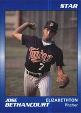 1990 Elizabethton Twins Star #3 Jose Bethancourt