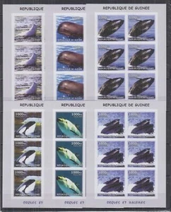 ST274I6. Guinea - postfrisch - Wale - Blätter mit 6 Imperf - Bild 1 von 1