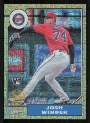 2022 Topps Update '87 Topps Silver Pack Chrome #T87C48 Josh Winder - Image 1 of 2