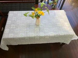 Cut-to-Sizes PVC Tablecloth Cover Protector Plastic Vinyl Dining Table Cover AU - Picture 1 of 52