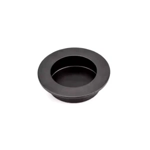 Tirón de puerta de granero Richelieu Hardware BP954880900 3-1/8"" negro tradicional empotrado - Imagen 1 de 4